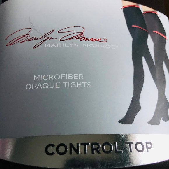 MARILYN MONROE 2 Pair Control Top NWT Opague Tights L/XL - Picture 1 of 5